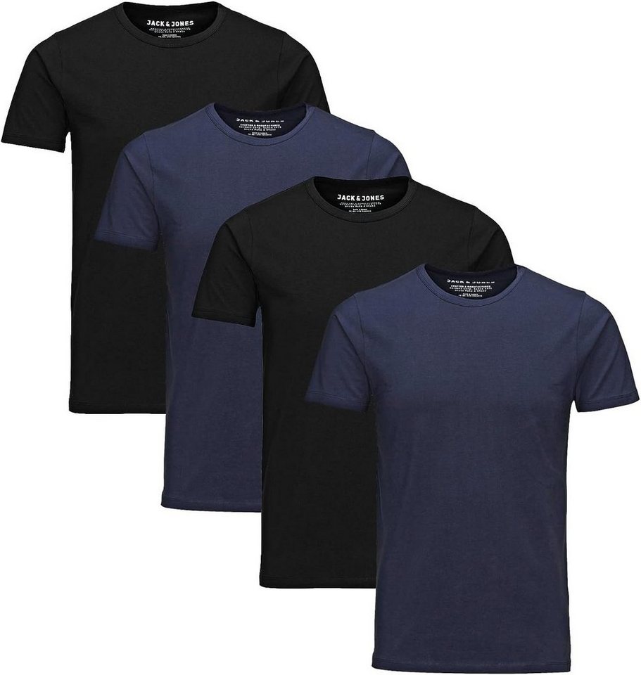 Jack & Jones T-Shirt (Sparset, 4er-Pack) Basic, Shirts, Rundhals von Jack & Jones