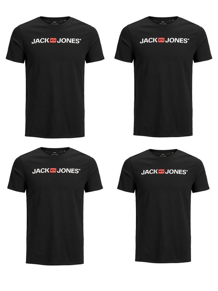 Jack & Jones T-Shirt PROLOG 4er Pack (4-tlg) aus 100% Baumwolle von Jack & Jones