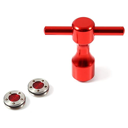 Jacksking Schraubenschlüssel, 2 Stück 30g 40g rot Golf Putter Gewichte + Golf Schraubenschlüssel Werkzeug für Scotty Cameron Putter(30G) von Jacksking