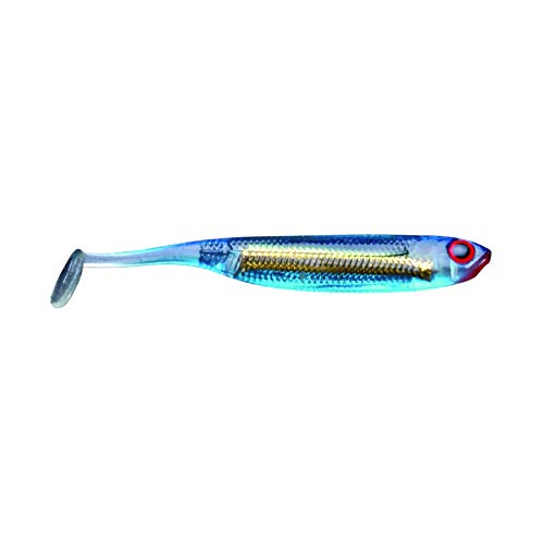 Jackson Gummifisch Profi Forelle & Barsch Köder - Mini Shad 7,0cm 6St. Blue Ice. Gummiköder. Angelköder Raubfisch. Gummi Angeln. Softbait Forellenangeln und Barschangeln von Jackson