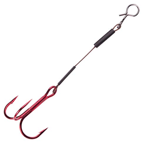 Jackson Stahlvorfach - Easy Stinger für Gummifische mit Länge bis 25cm 2 Stück. Gummiköder Kurzvorfach mit Haken. Angelzubehör Gummi, Softbaits und Shads von Jackson