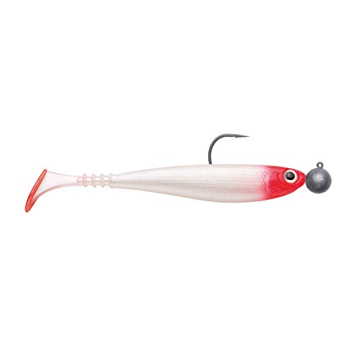 Jackson Unisex – Erwachsene 10C4050801037466C10 Gummifisch montiert Zander Köder-Zanderbait 10cm 2St. Red Head, Bunt, Normal von Jackson