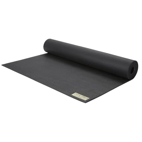 JadeYoga Travel Yoga Mat 1/8" x 68" (3mm x 61cm x 173cm) - Black von JadeYoga