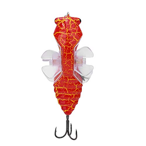 Jadeshay Lure Hard Fish Lure Bionic Cicada Shape Angelköder mit Rotating Spins Propeller Drilling 7,5 cm(Y238-2) von Jadeshay