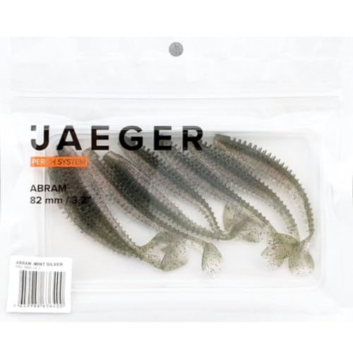 Jaeger Fishing Gummishads zum Raubfischangeln 8,2cm Abram, Farbe:Mint Silver von Jaeger