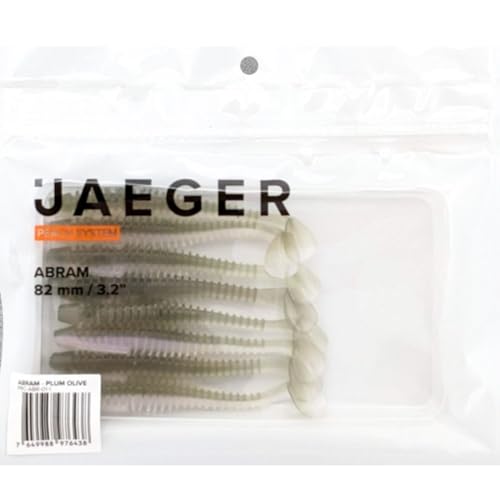 Jaeger Fishing Gummishads zum Raubfischangeln 8,2cm Abram, Farbe:Plum Olive von Jaeger