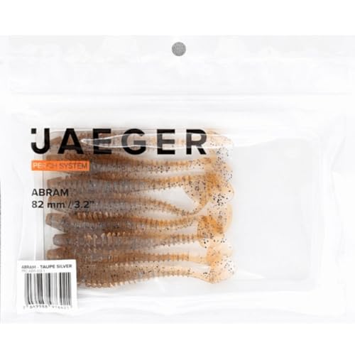 Jaeger Fishing Gummishads zum Raubfischangeln 8,2cm Abram, Farbe:Taupe Silver von Jaeger