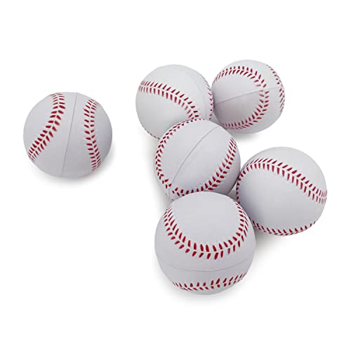 Jaegvida Schaumstoff-Basebälle Weiche Baseball-Schaumstoff-Trainingsbälle (Weiß, S) von Jaegvida