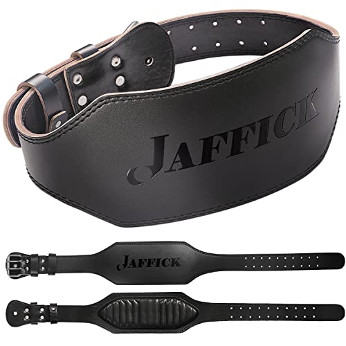 Echtes Leder Gewichthebergürtel für Männer Gym Weight Belt Lendenwirbelstütze Powerlifting Gewichtheben Heavy Duty Workout Training Krafttraining Ausrüstung von Jaffick