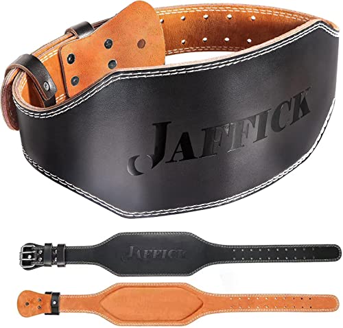 ShanTu Genuine Leather Weight Lifting Belt for Men Lumbar Back Support Gym Powerlifting Weightlifting Heavy Duty Workout Training Exercise and Fitness Belt von Jaffick