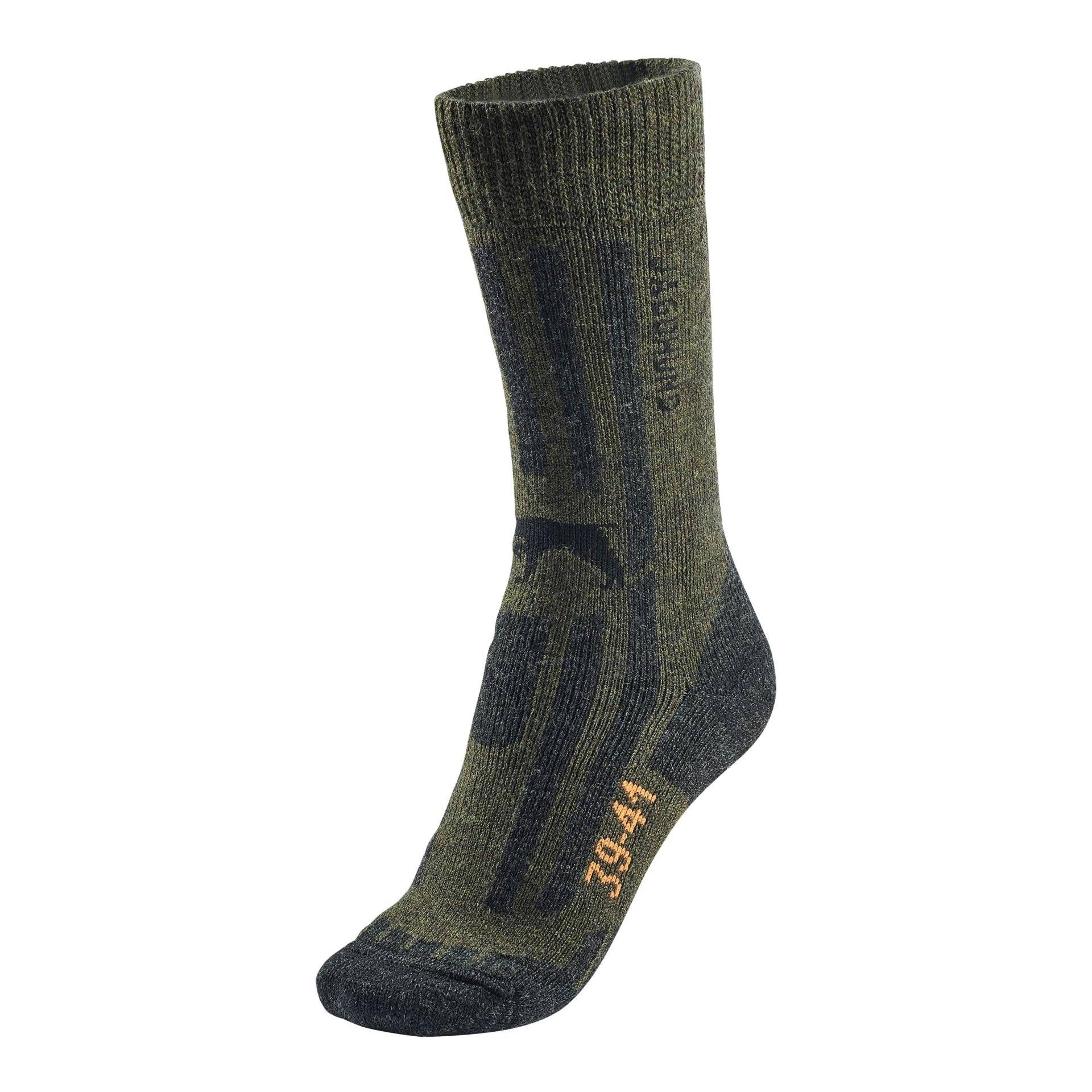 Jagdhund Wintersocken 2 - grün Schwarz    39/41 von Jagdhund