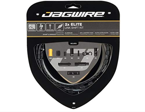 Jagwire 2X Elite Link Shift Kabel-Set für Erwachsene, Unisex, Schwarz, Einheitsgröße von Jagwire