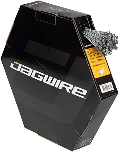 Jagwire Unisex Câble de frein VTT-Basics Galvanisé-1.6x2000mm-SRAM/Shimano (100pcs) BWC3003, Schwarz, TU EU von Jagwire