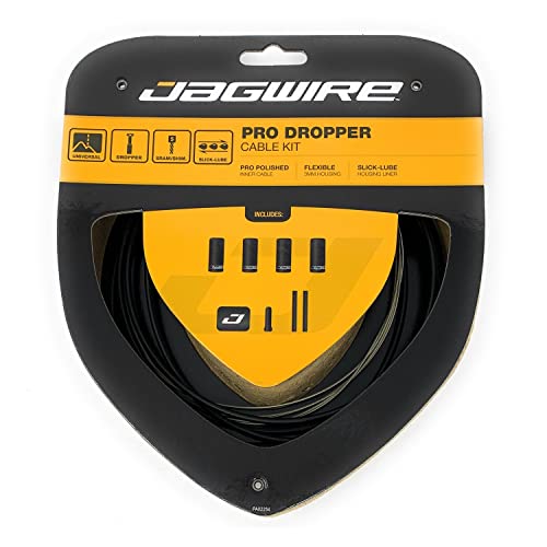 Jagwire Pro Dropper Sattelstützenkabel-Set mit 3 mm außen und Edelstahl innen, schwarz, TU von Jagwire