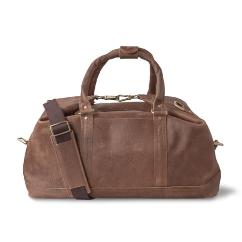 Große Leder Reisetasche, Weekender, Handgepäck-Tasche, aus groben Echt-Leder, Modell 697-n von Jahn-Tasche