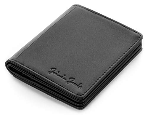 JAIMIE JACOBS Flapstar Magic Wallet Leder magische Geldbörse ohne Scheine zu Falten TÜV geprüfter RFID-Schutz (Schwarz) von Jaimie Jacobs