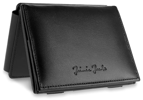 Jaimie Jacobs Flap Boy XL Magic Wallet mit Münzfach RFID-Schutz Geldbeutel mit Platz für 13 Karten (Schwarz) von Jaimie Jacobs