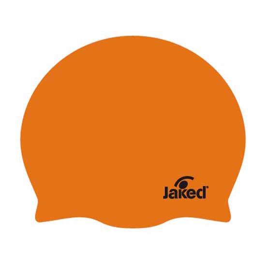 Jaked Silicon Standard Basic 10 Pieces Junior Swimming Cap Orange von Jaked