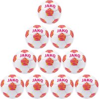 10er Ballpaket JAKO Animal Leicht-Fußball 647 - weiß/fuchsia/citro light, 290g 3 von Jako