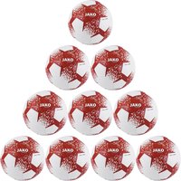 10er Ballpaket JAKO Light 360g Futsal-Hallenfußball 702 - weiß/weinrot/neonorange 4 von Jako