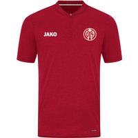 JAKO 1. FSV Mainz 05 Pro Casual Poloshirt 2023/24 141 - chili rot 3XL von Jako