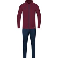 JAKO Challenge Trainingsanzug mit Kapuze Kinder maroon/marine 152 von Jako