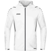 JAKO Challenge Trainingsjacke mit Kapuze Kinder weiß/anthra light 152 von Jako