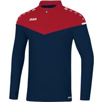 JAKO Champ 2.0 Ziptop Sweatshirt marine/chili rot 140 von Jako