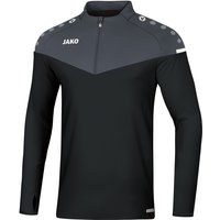 JAKO Champ 2.0 Ziptop Sweatshirt schwarz/anthrazit 140 von Jako