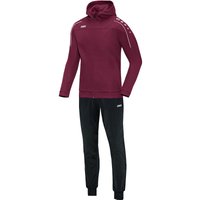 JAKO Classico Trainingsanzug Polyester mit Kapuze maroon 152 von Jako