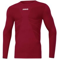 JAKO Comfort 2.0 langarm Funktionsshirt Kinder weinrot 116/128 von Jako