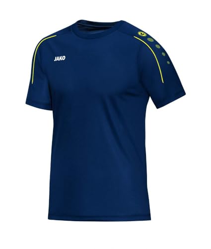 JAKO Herren T-shirt Classico, nightblue/citro, M, 6150 von JAKO