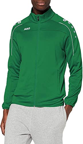 JAKO Herren Classico Trainingsjacke Mit Durchgehendem Rv, sportgrün, L EU von JAKO