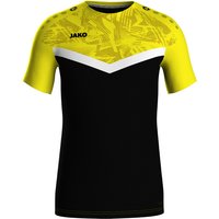 JAKO Iconic T-Shirt 808 - schwarz/soft yellow S von Jako