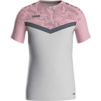 JAKO Iconic T-Shirt 851 - soft grey/dusky pink/anthra light M von Jako