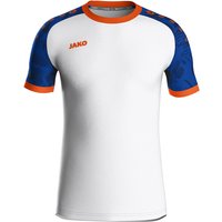 JAKO Iconic kurzarm Trikot 017 - weiß/sportroyal/neonorange XL von Jako