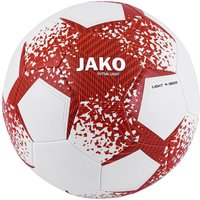 JAKO Light 360g Futsal-Hallenfußball 702 - weiß/weinrot/neonorange 4 von Jako