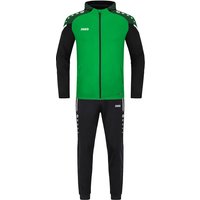 JAKO Performance Trainingsanzug Polyester mit Kapuze 221 - soft green/schwarz S von Jako