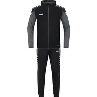 JAKO Performance Trainingsanzug Polyester mit Kapuze 804 - schwarz/anthra light 3XL von Jako