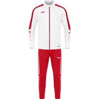 JAKO Power Polyester Trainingsanzug 004 - weiß/rot L von Jako