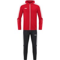 JAKO Power Polyester Trainingsanzug mit Kapuze Damen 100 - rot 40 von Jako