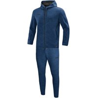 JAKO Premium Basics Jogginganzug mit Kapuze marine meliert 44 (Damen) von Jako
