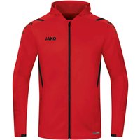 JAKO Challenge Trainingsjacke mit Kapuze rot/schwarz 3XL von Jako
