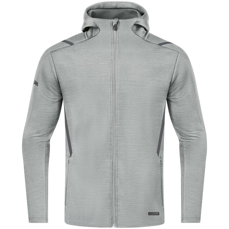 Jako Freizeitjacke Challenge mit Kapuze 9821 hellgrau... von Jako