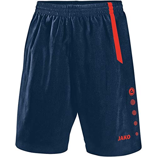 JAKO Herren Sporthose Turin, Marine/Flame, L, 4462 von JAKO