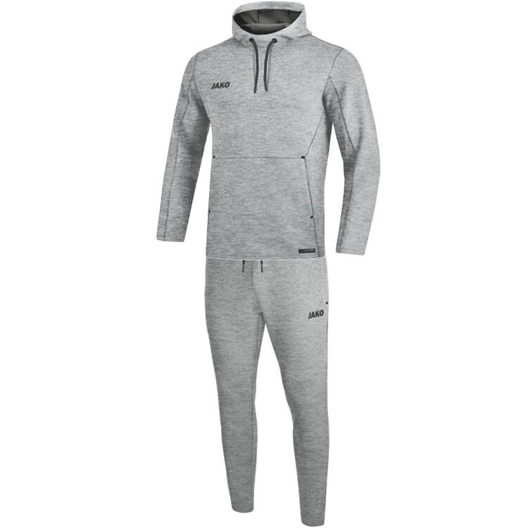 Jako Jogginganzug Premium Basics mit Kapuzensweat grau meliert... von Jako
