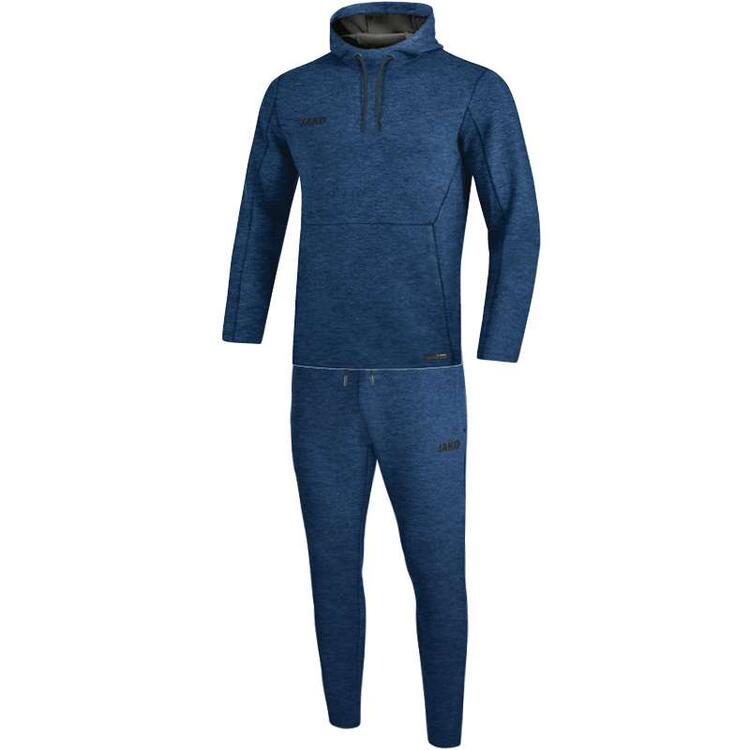 Jako Jogginganzug Premium Basics mit Kapuzensweat marine meliert... von Jako