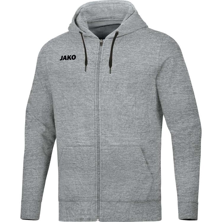 Jako Kapuzenjacke Base 6865-41 hellgrau meliert Gr. 128 von Jako