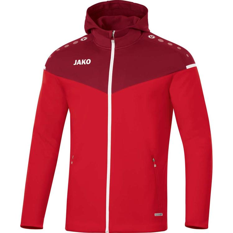 Jako Kapuzenjacke Champ 2.0 6820-01 rot/weinrot Gr. L von Jako