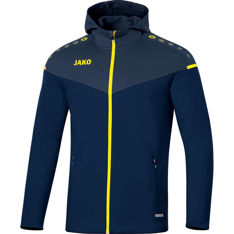 Jako Kapuzenjacke Champ 2.0 6820-93 marine/darkblue/neongelb Gr. L von Jako